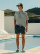 Maillot de bain ethnique bleu marine délavé