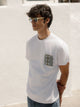 White ethnic pocket t-shirt