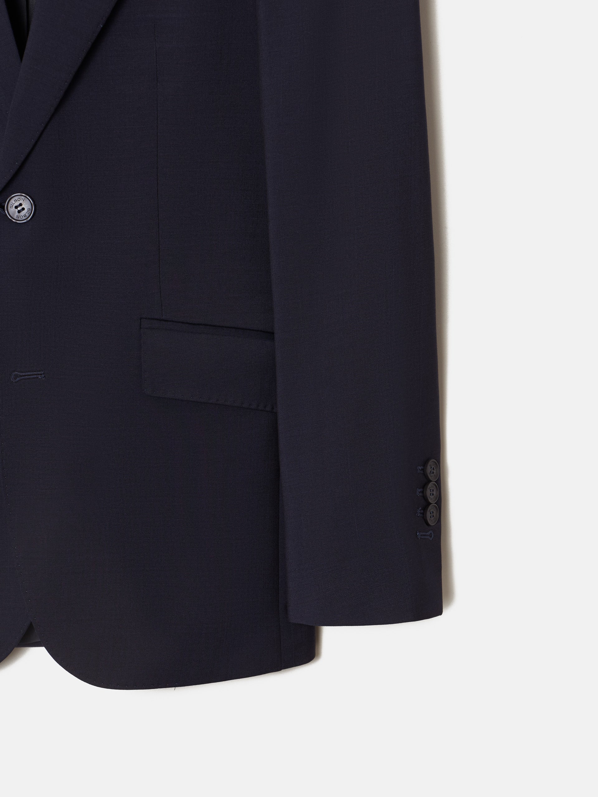 Light blue natural stretch suit jacket
