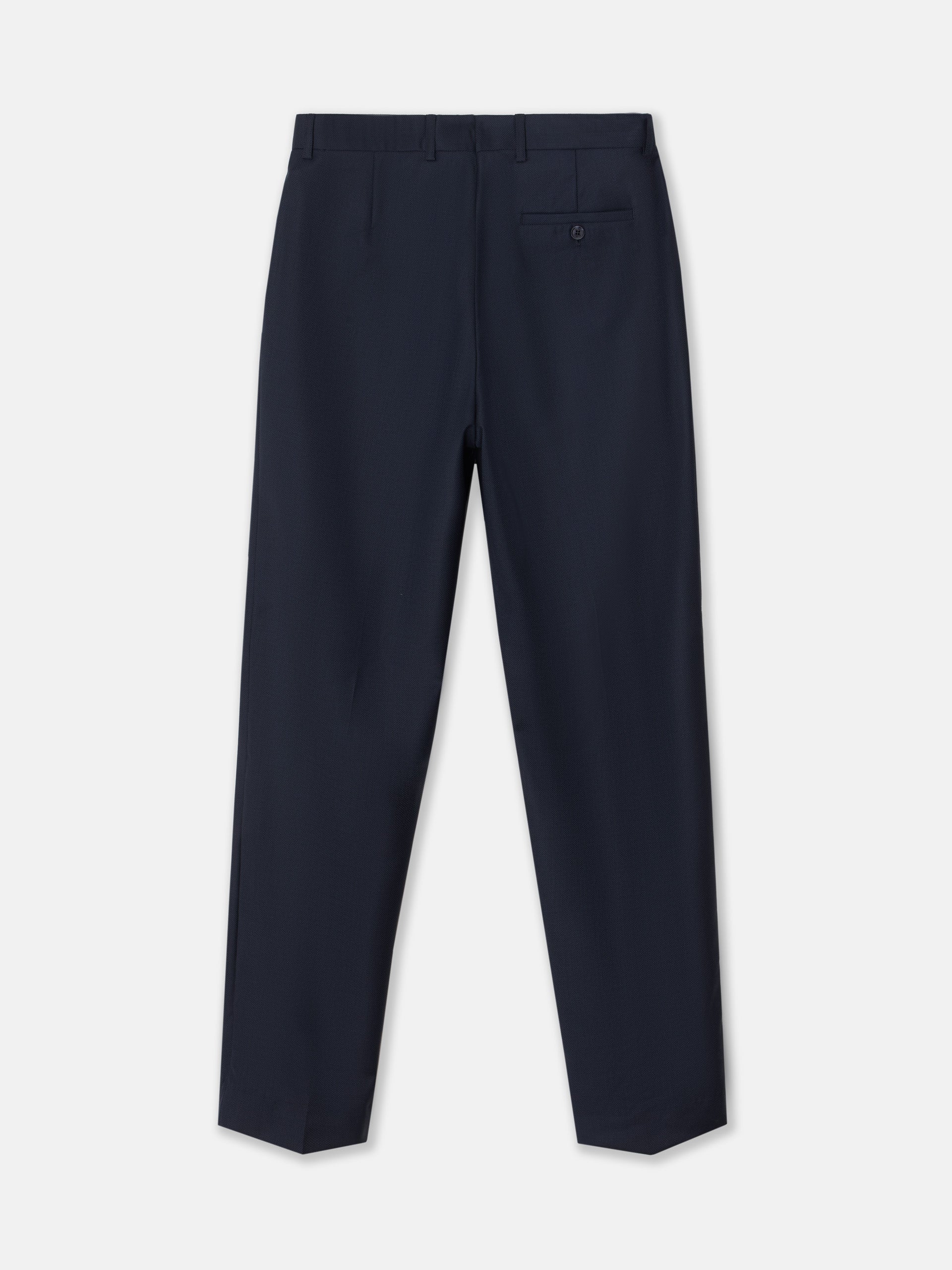 Pantalon costume œil de perdrix bleu marine
