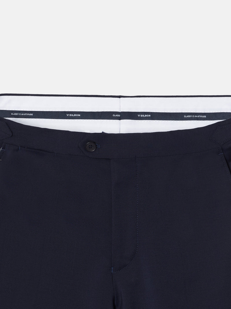 Light blue chaque stretch trousers