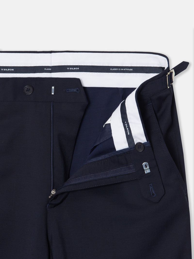 Light blue chaque stretch trousers