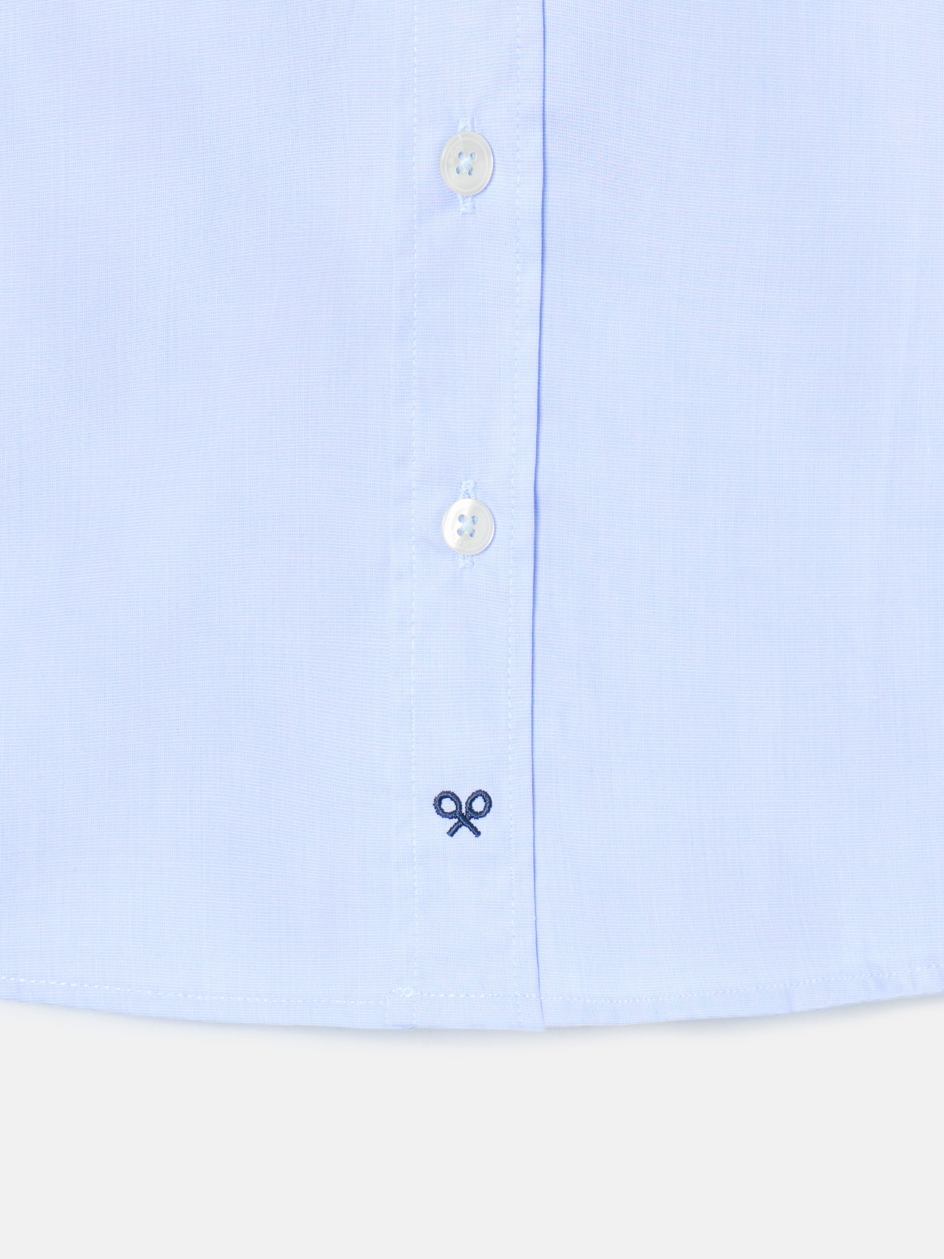 Camisa vestir kids puño simple celeste
