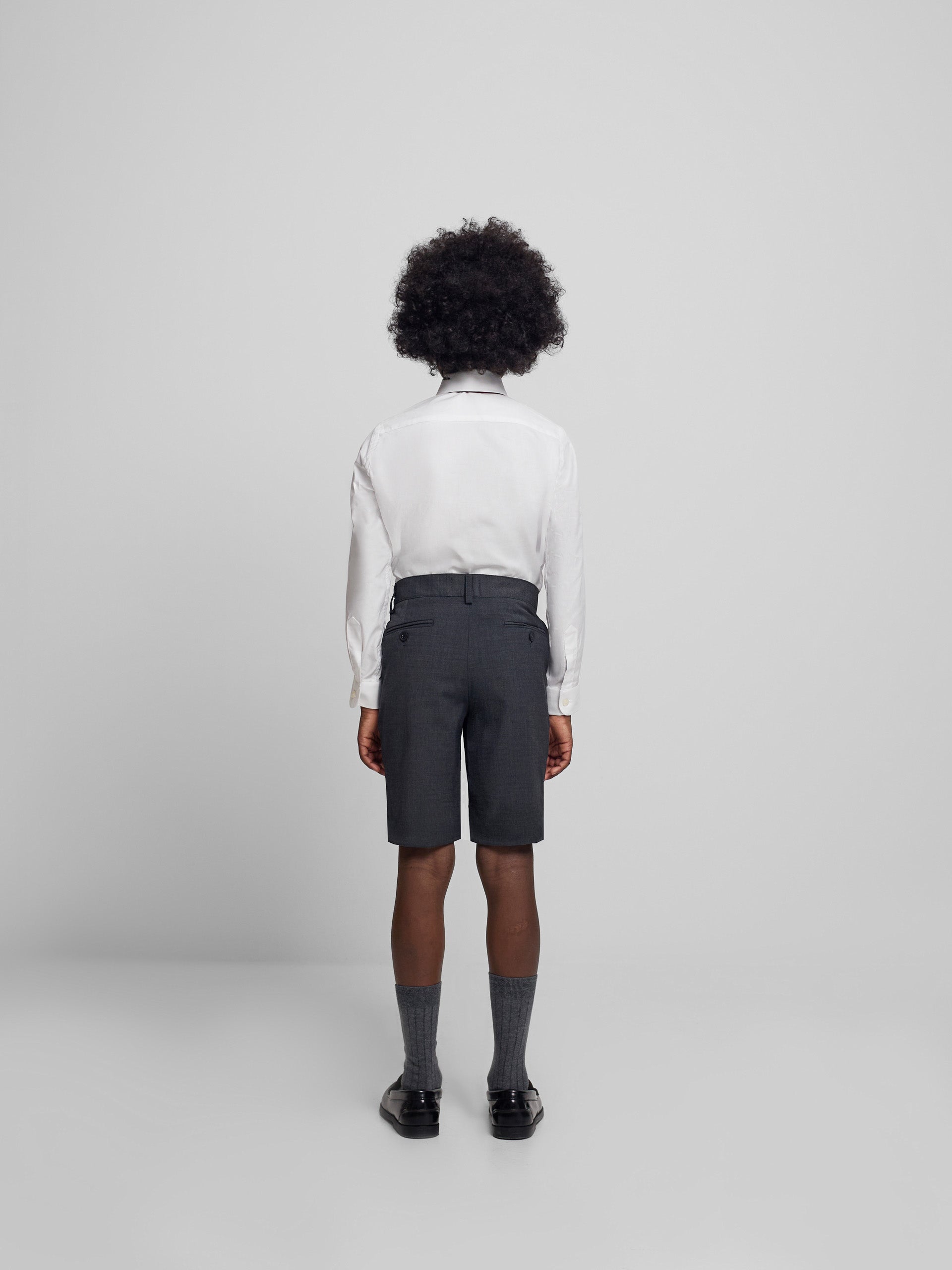 Bermuda classique grise pour enfants