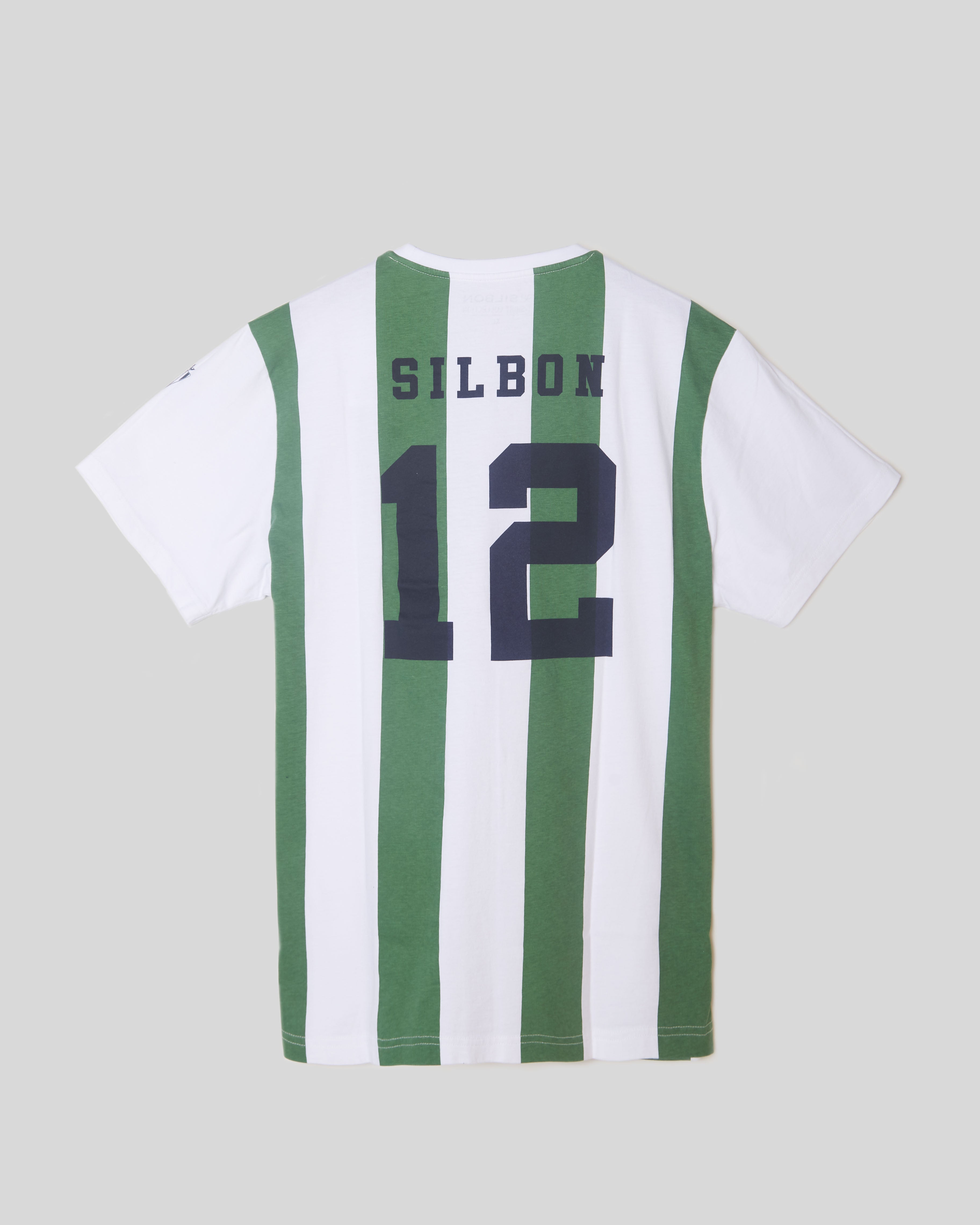 Camiseta retro blanquiverde silbon blanca
