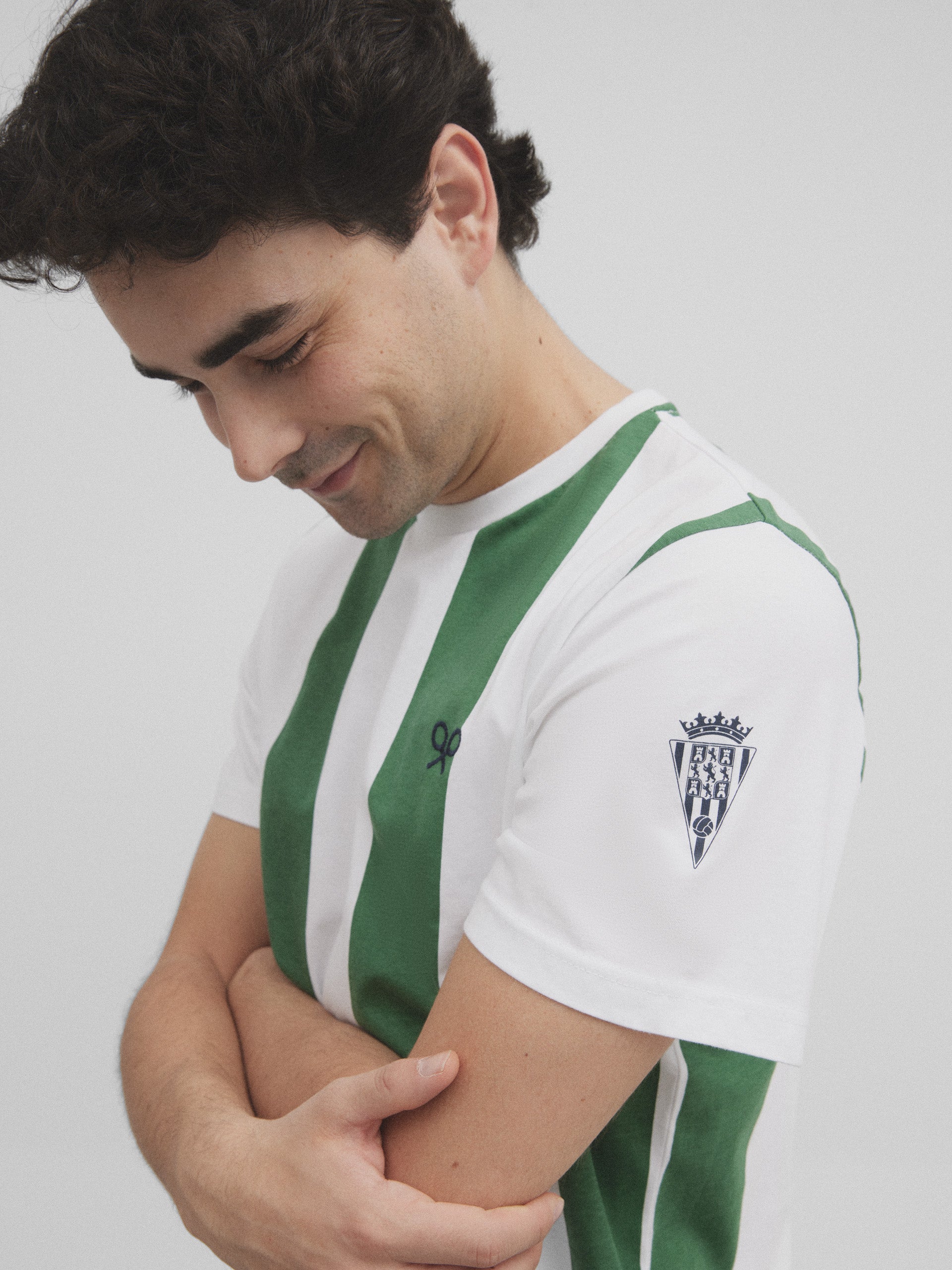 Camiseta retro blanquiverde silbon blanca