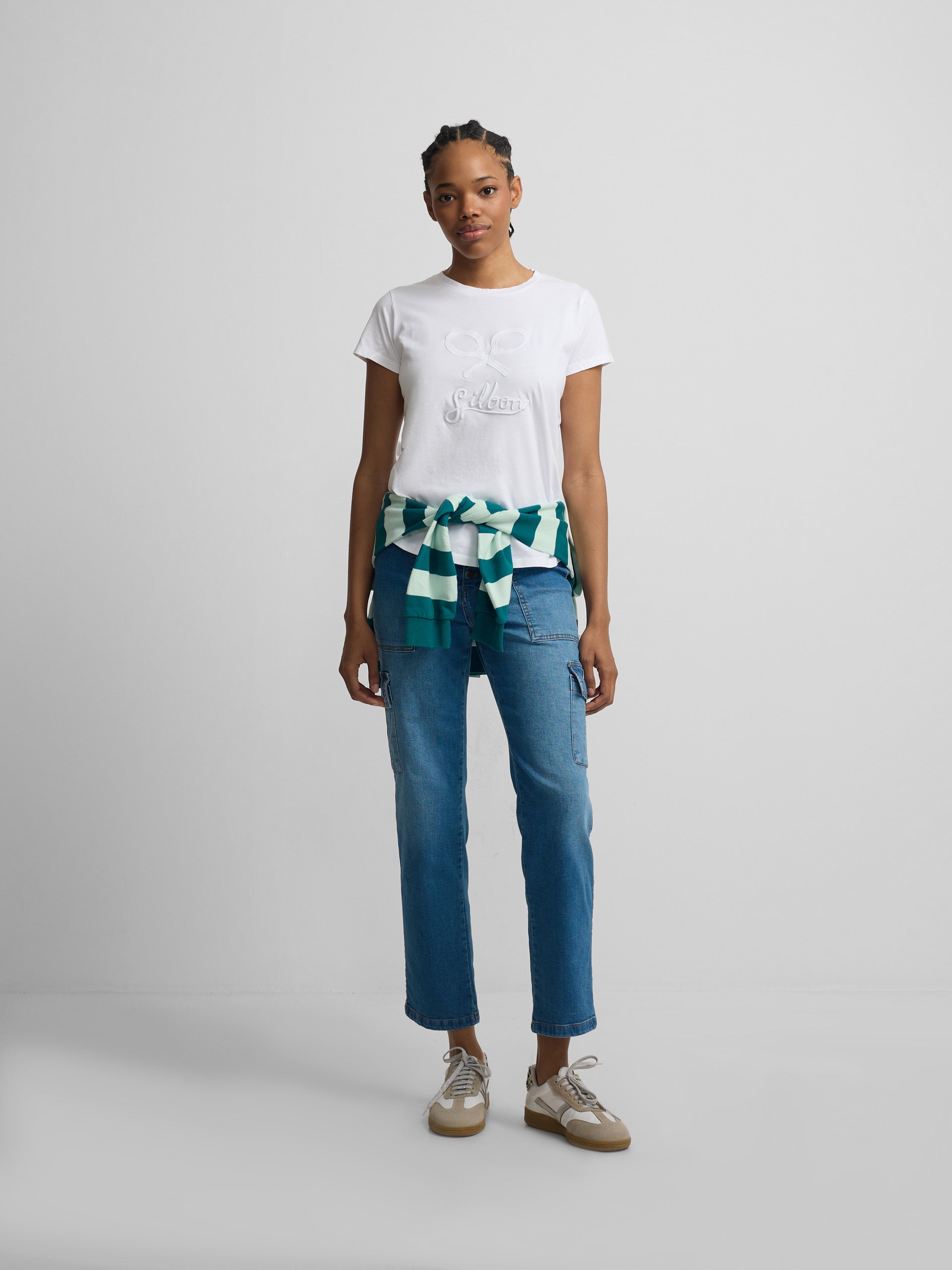 T-shirt femme classique blanche