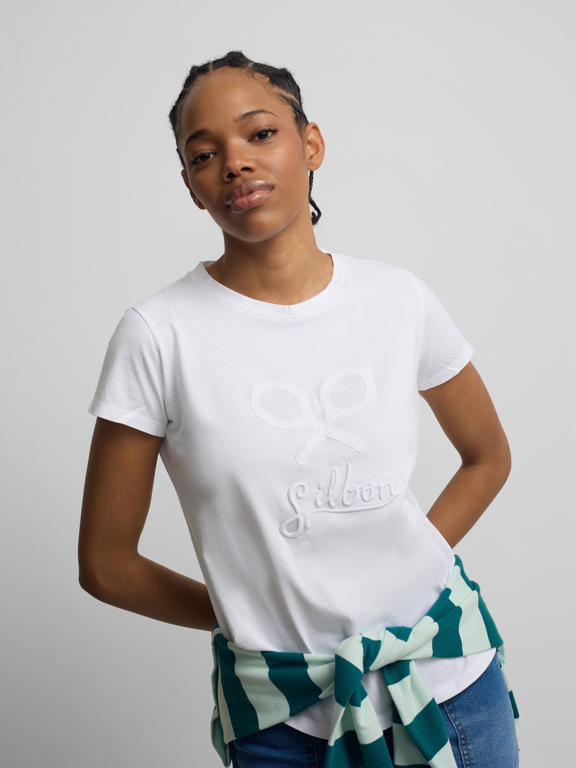 T-shirt femme classique blanche