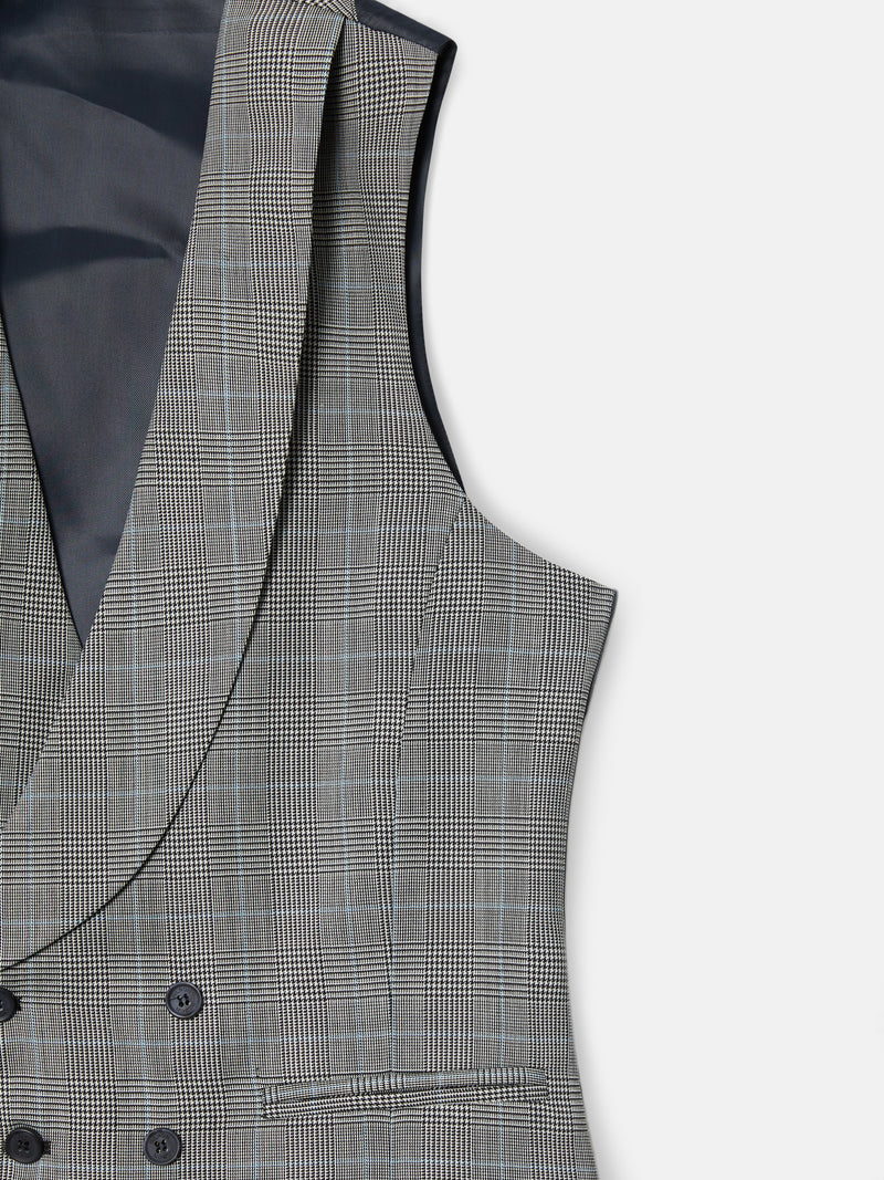 Chaleco chaque silbon principe de gales gris
