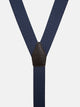 Silbon blue polka dot suspenders