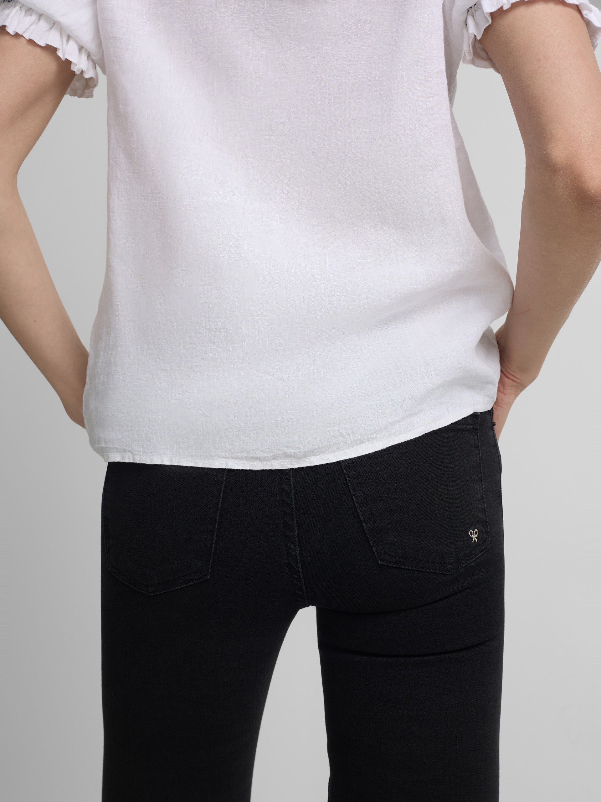 Pantalon femme slim fit noir