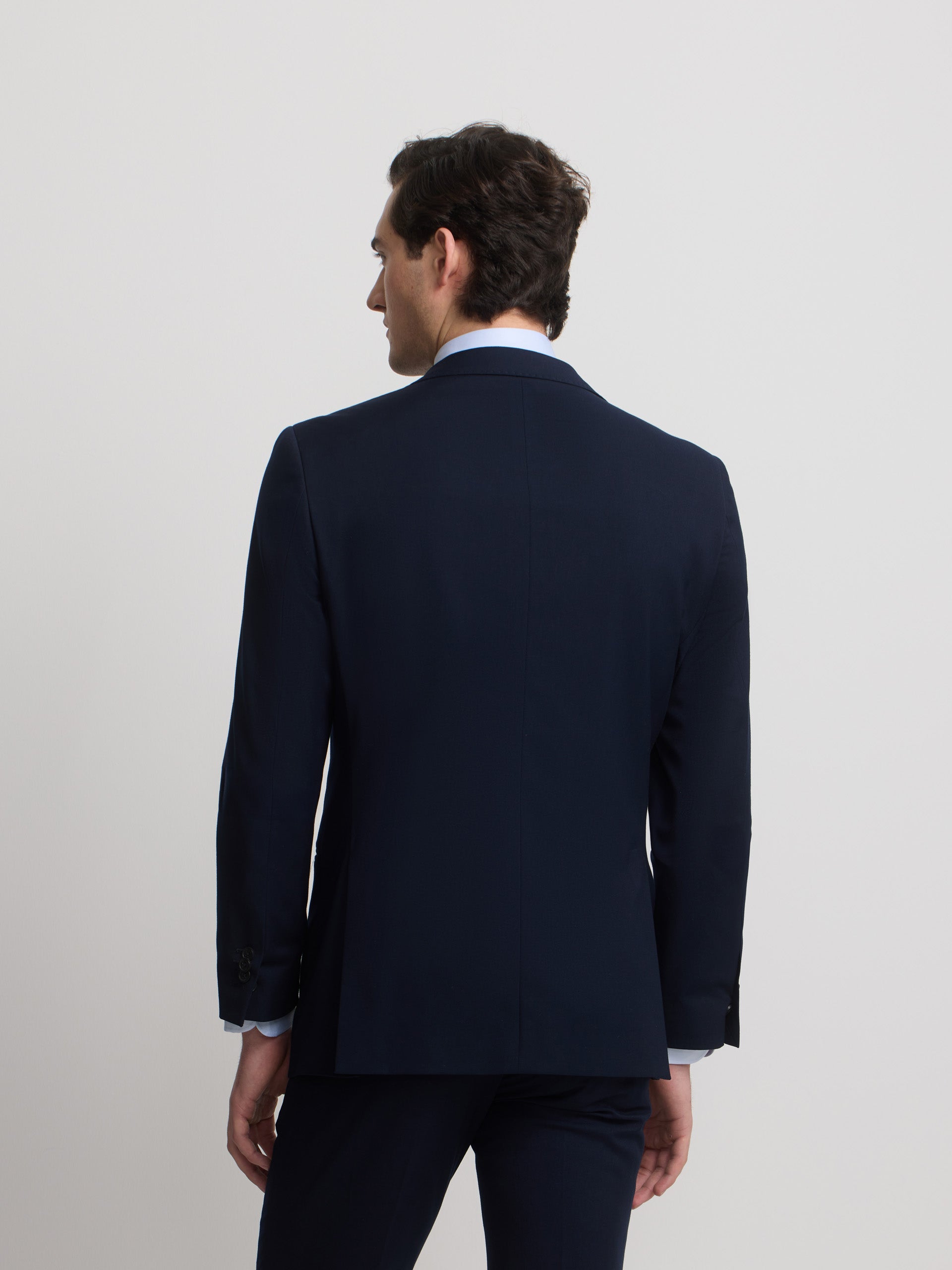 Light blue natural stretch suit jacket