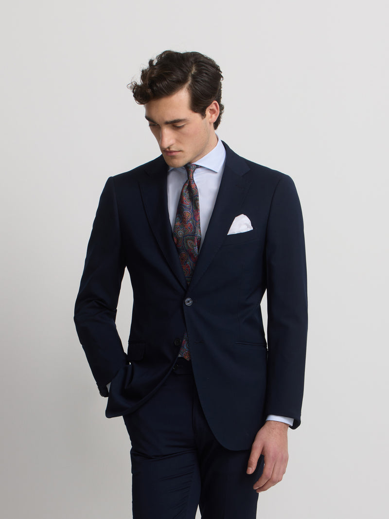 Light blue natural stretch suit jacket
