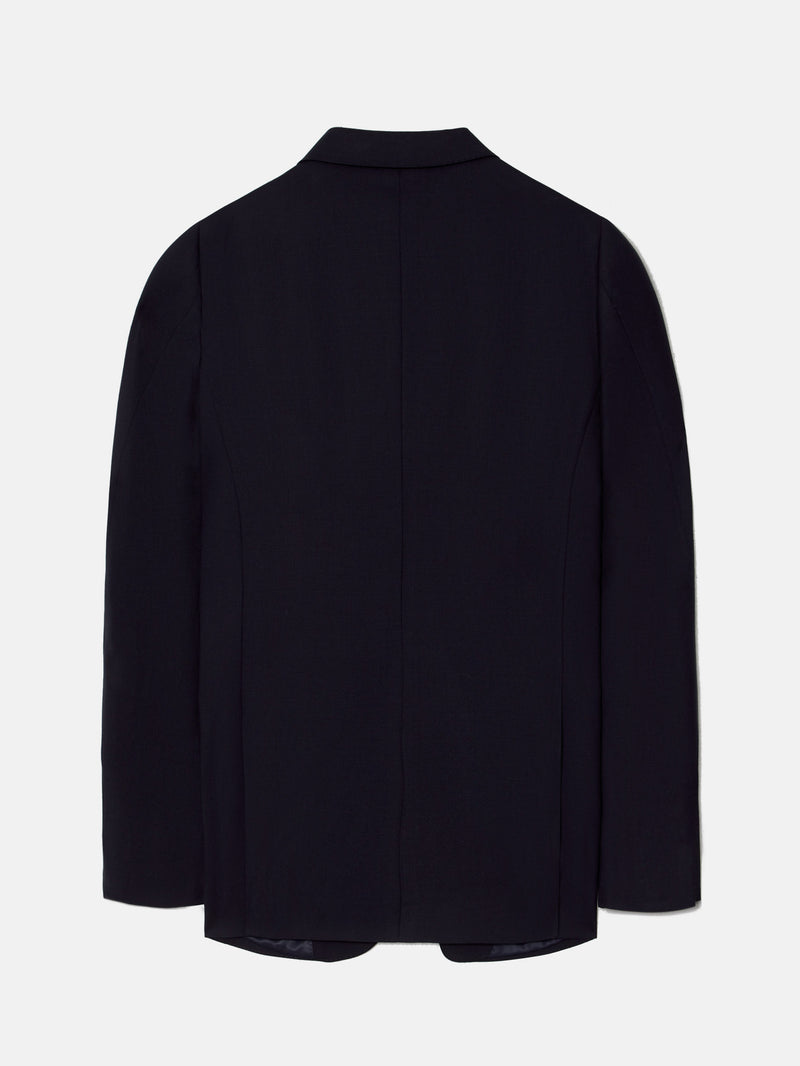 Natural stretch dark navy suit jacket