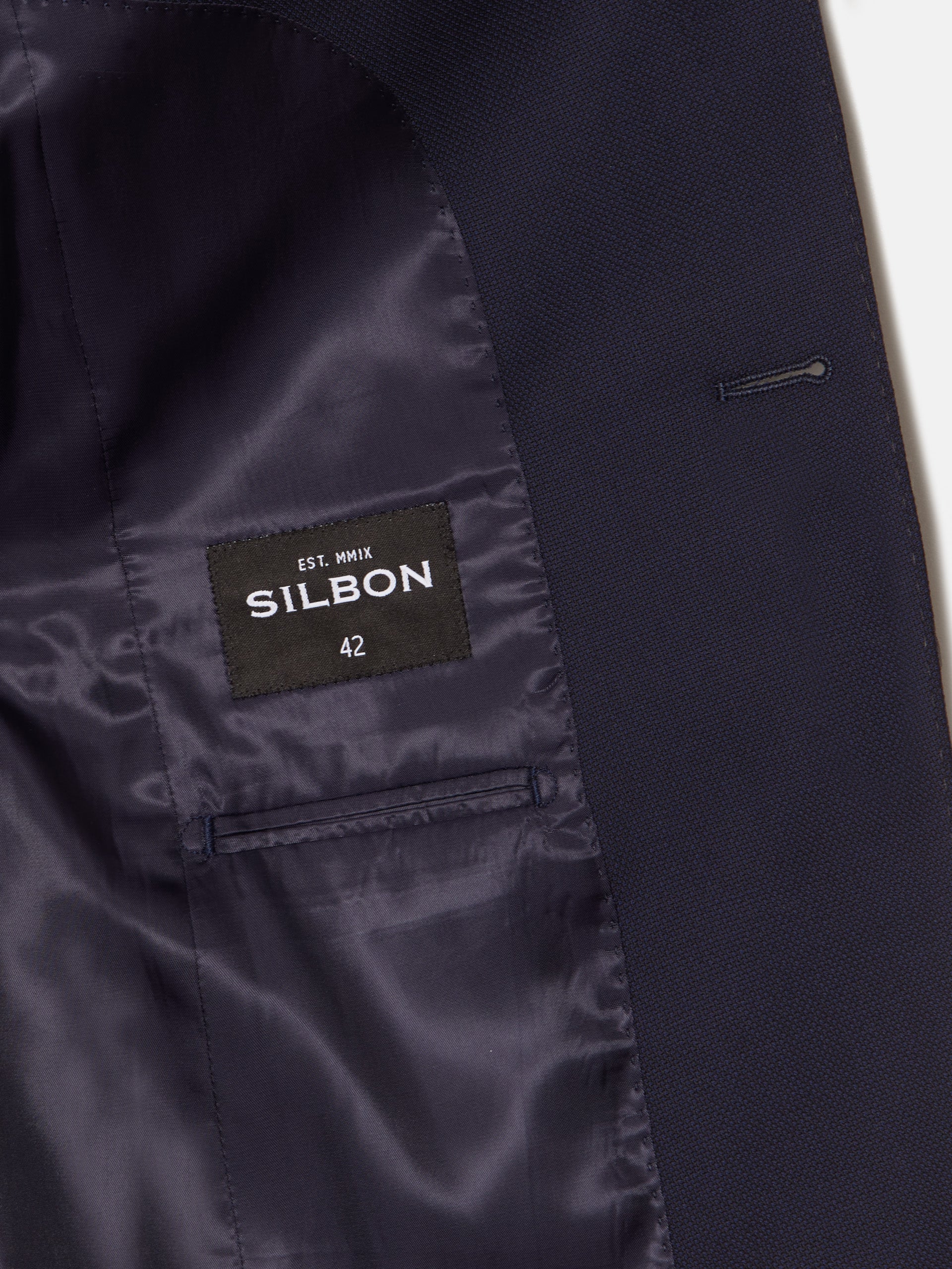 Veste de costume structurée bleu marine