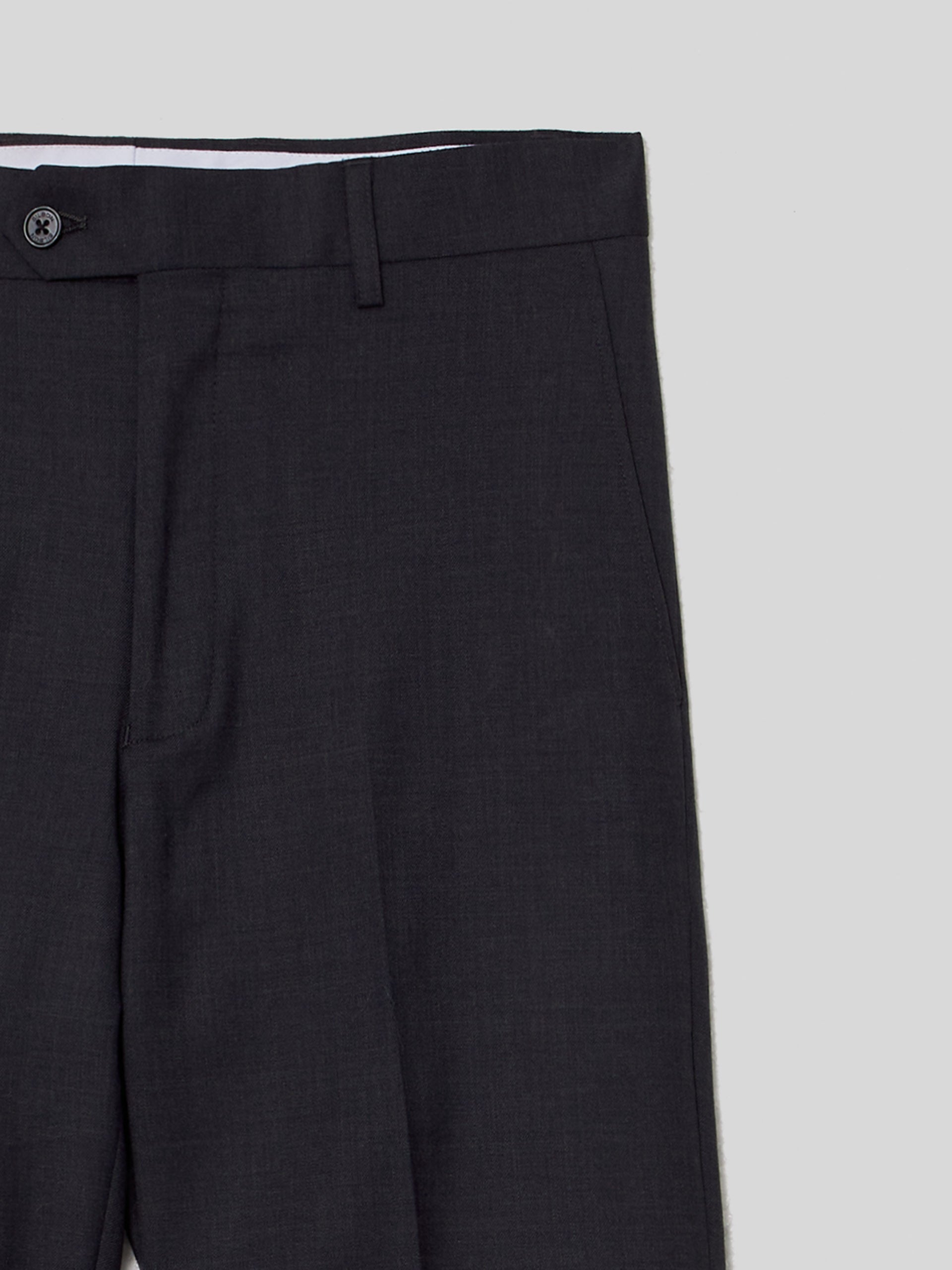 Pantalon traje natural stretch gris