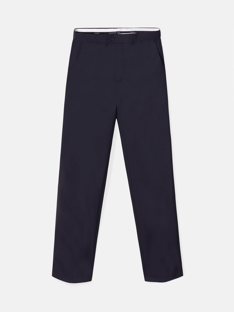 Pantalon de costume structuré bleu marine