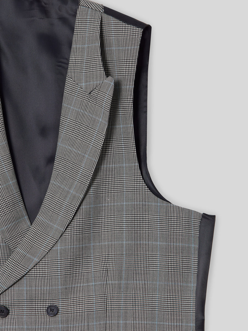 Chaleco chaque tailoring principe de gales gris