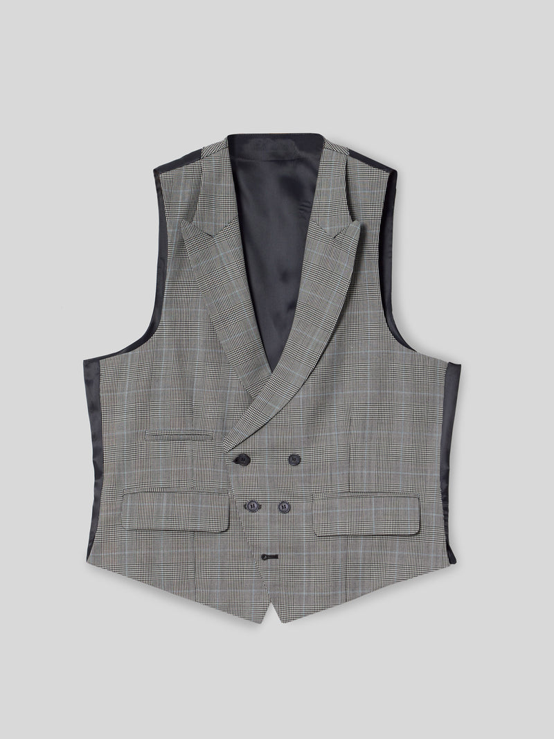 Chaleco chaque tailoring principe de gales gris