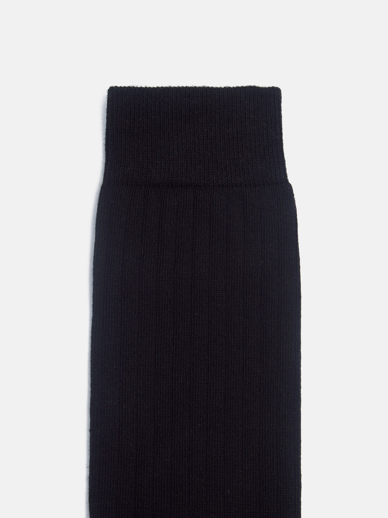 Black tailoring sock Silbon