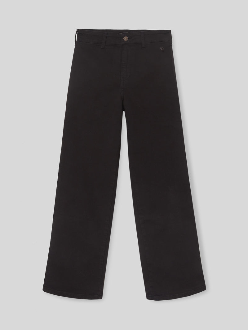 Pantalon culotte negro