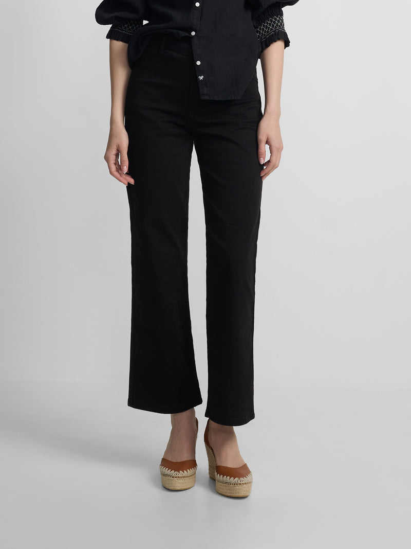 Black culotte trousers
