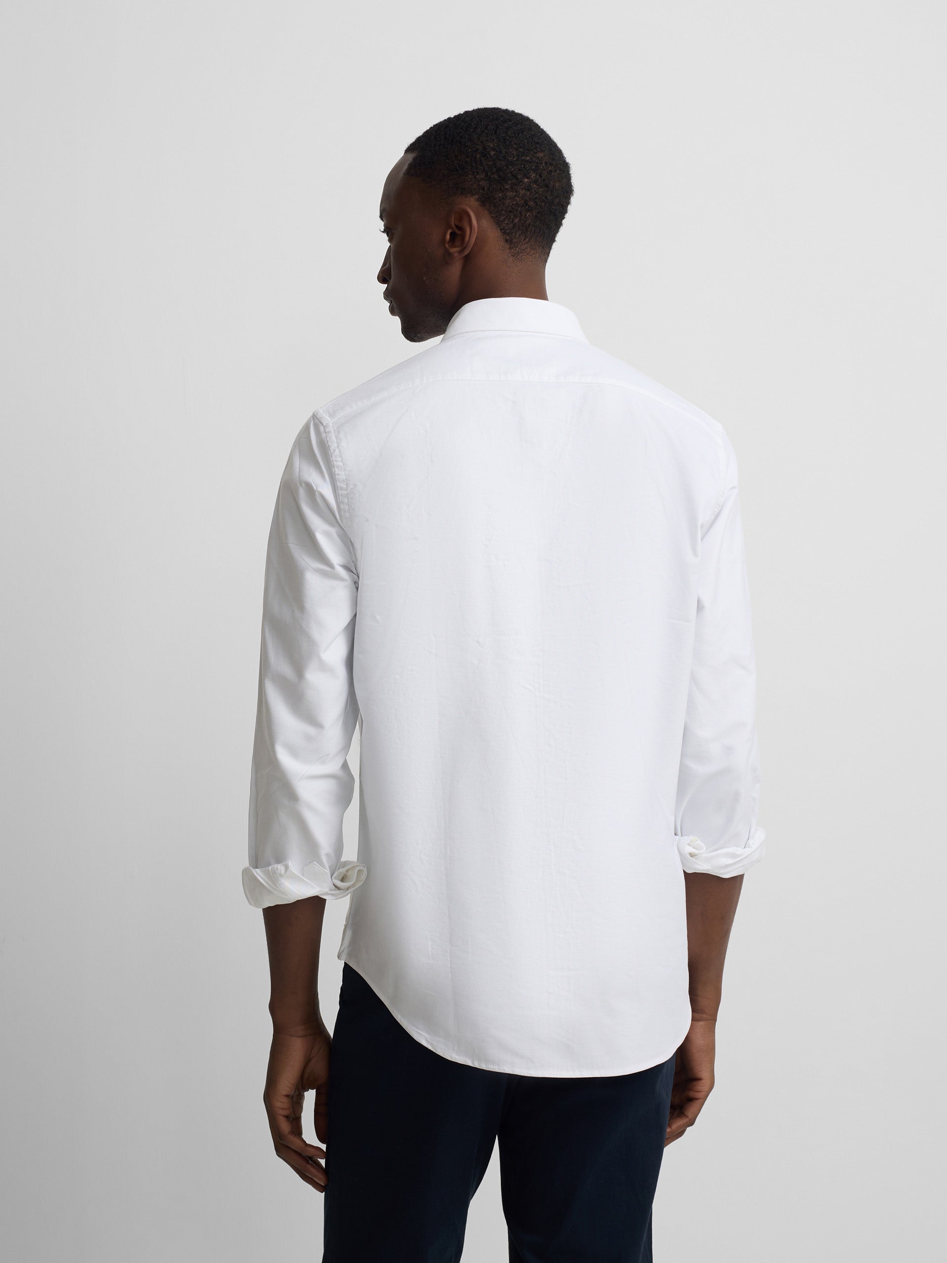 Camisa sport oxford branca