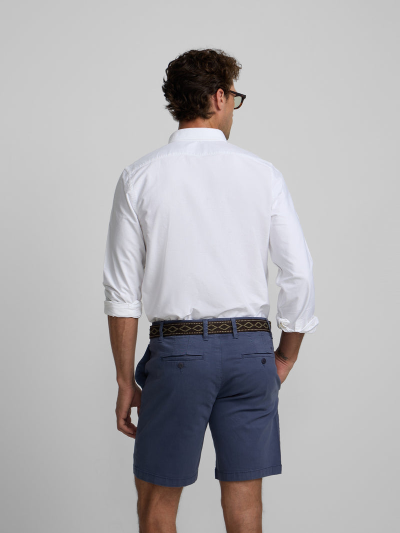 White regular fit Oxford sport shirt