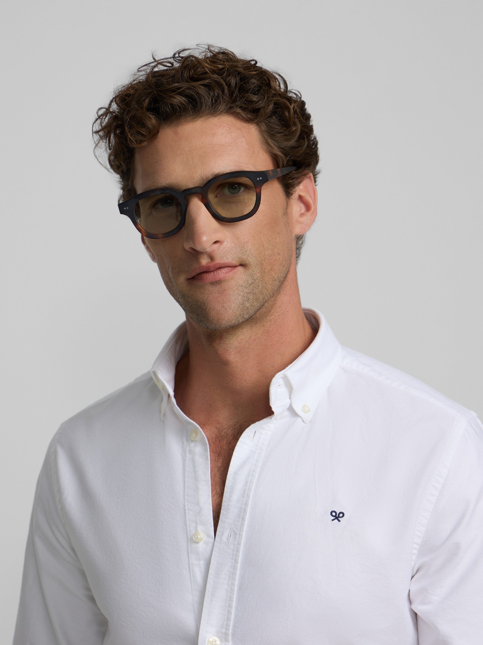 Camisa sport oxford regular fit blanca