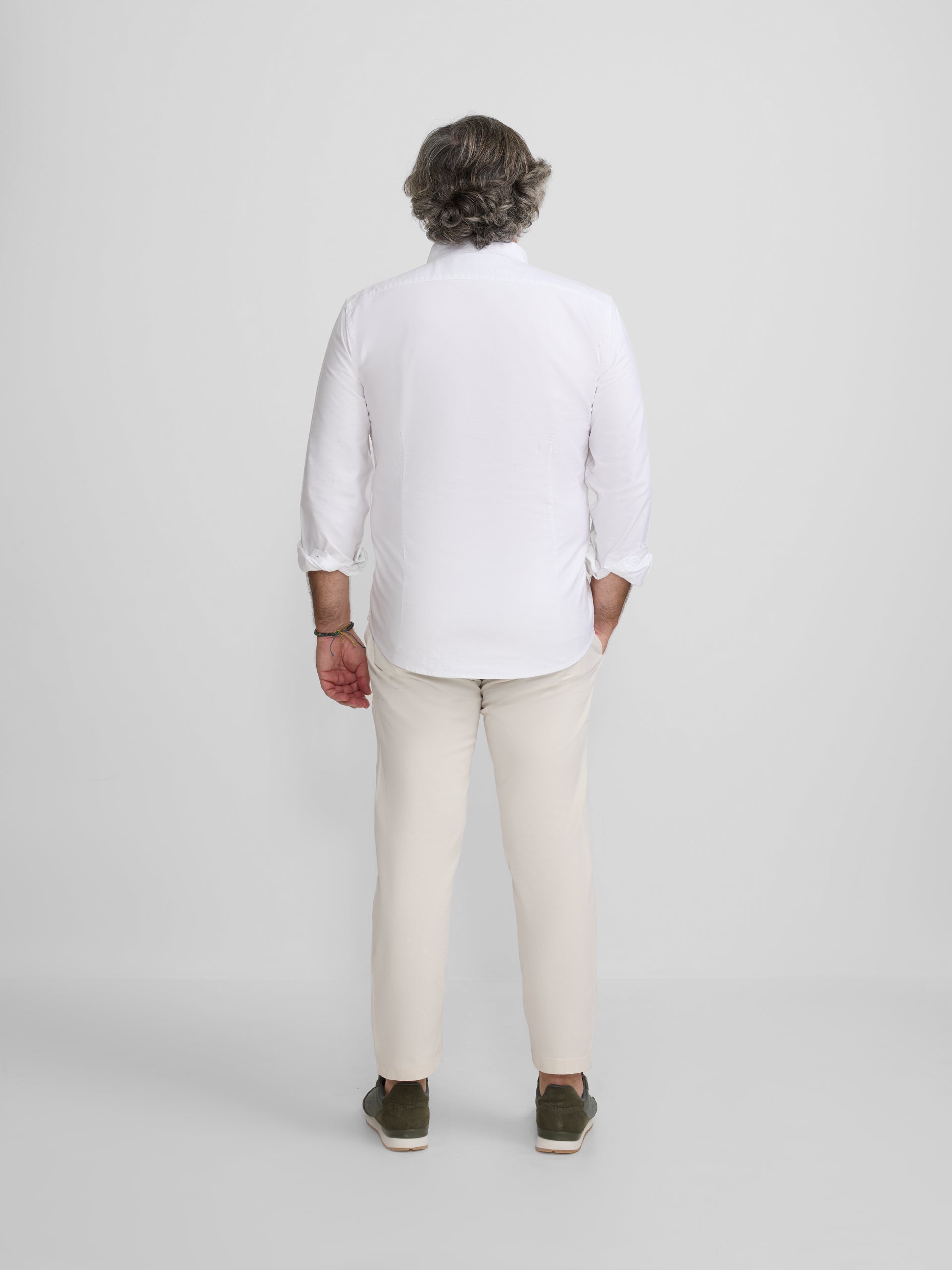 Camisa sport oxford regular fit blanca
