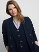 Veste blazer femme classique bleu marine