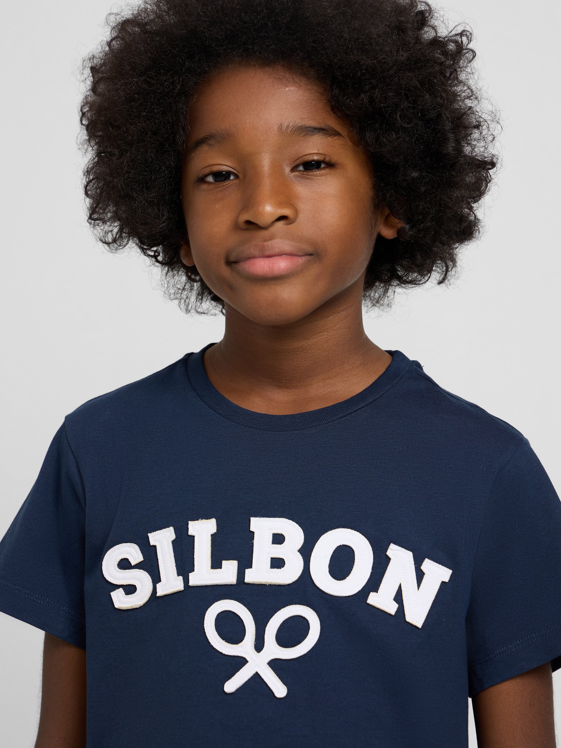 Camisola kids raquete meia azul-marinho