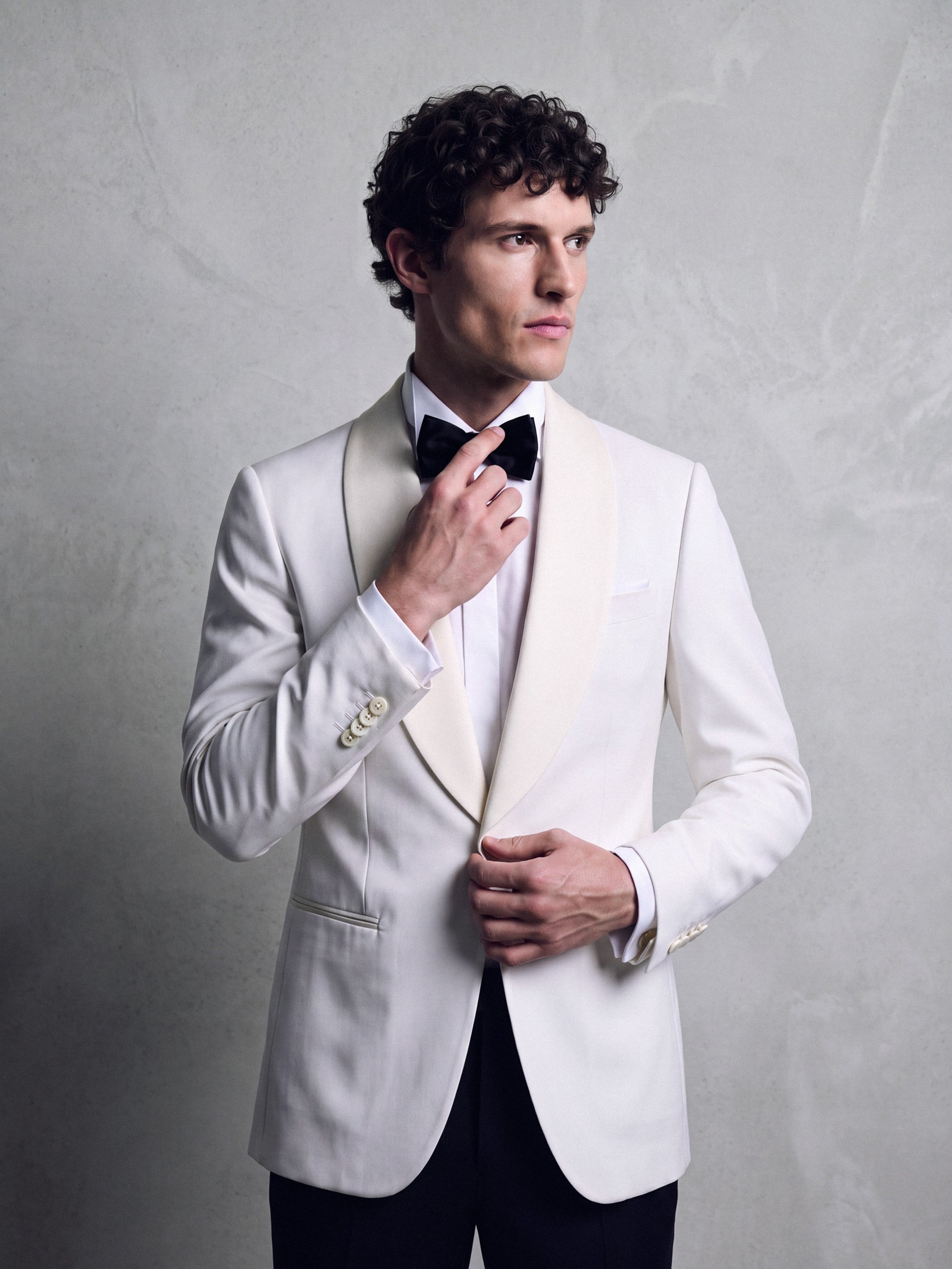White Silbon tuxedo jacket