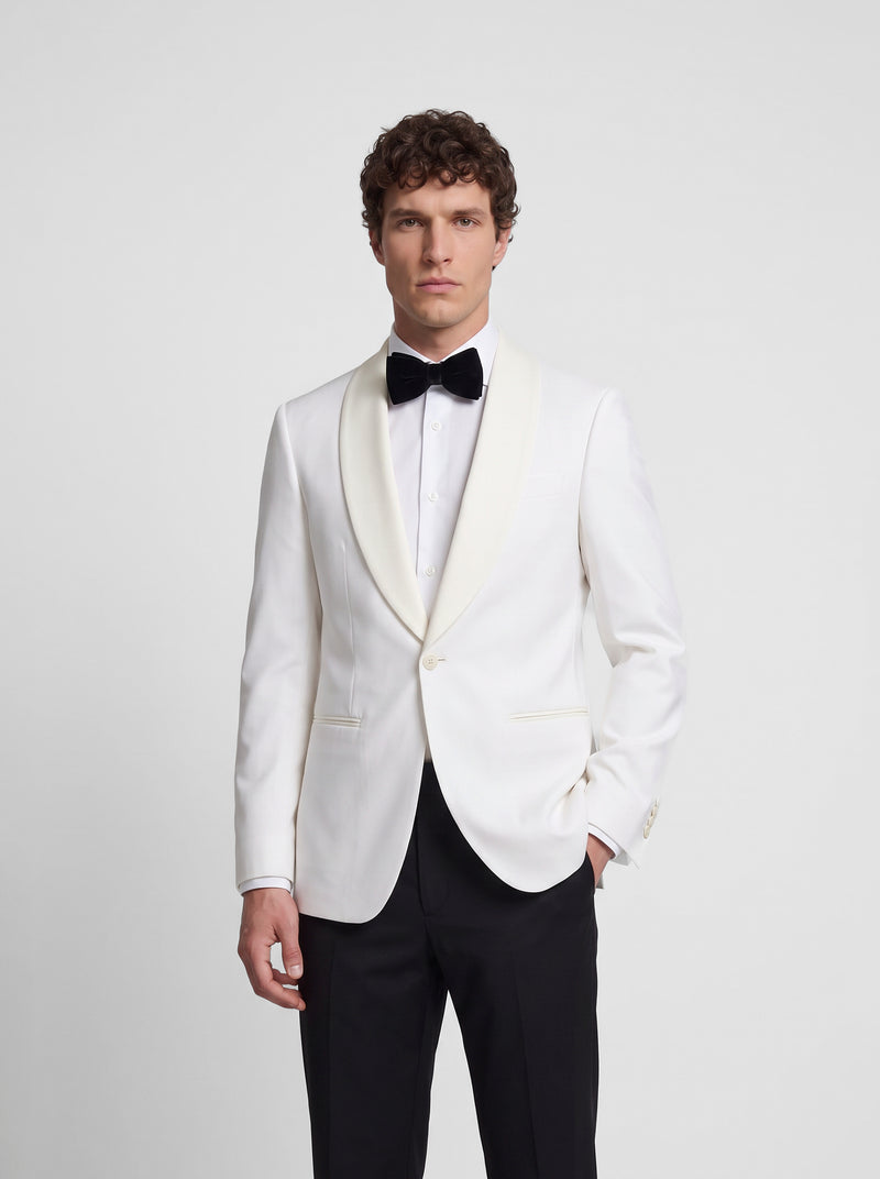 Veste de smoking blanche Silbon