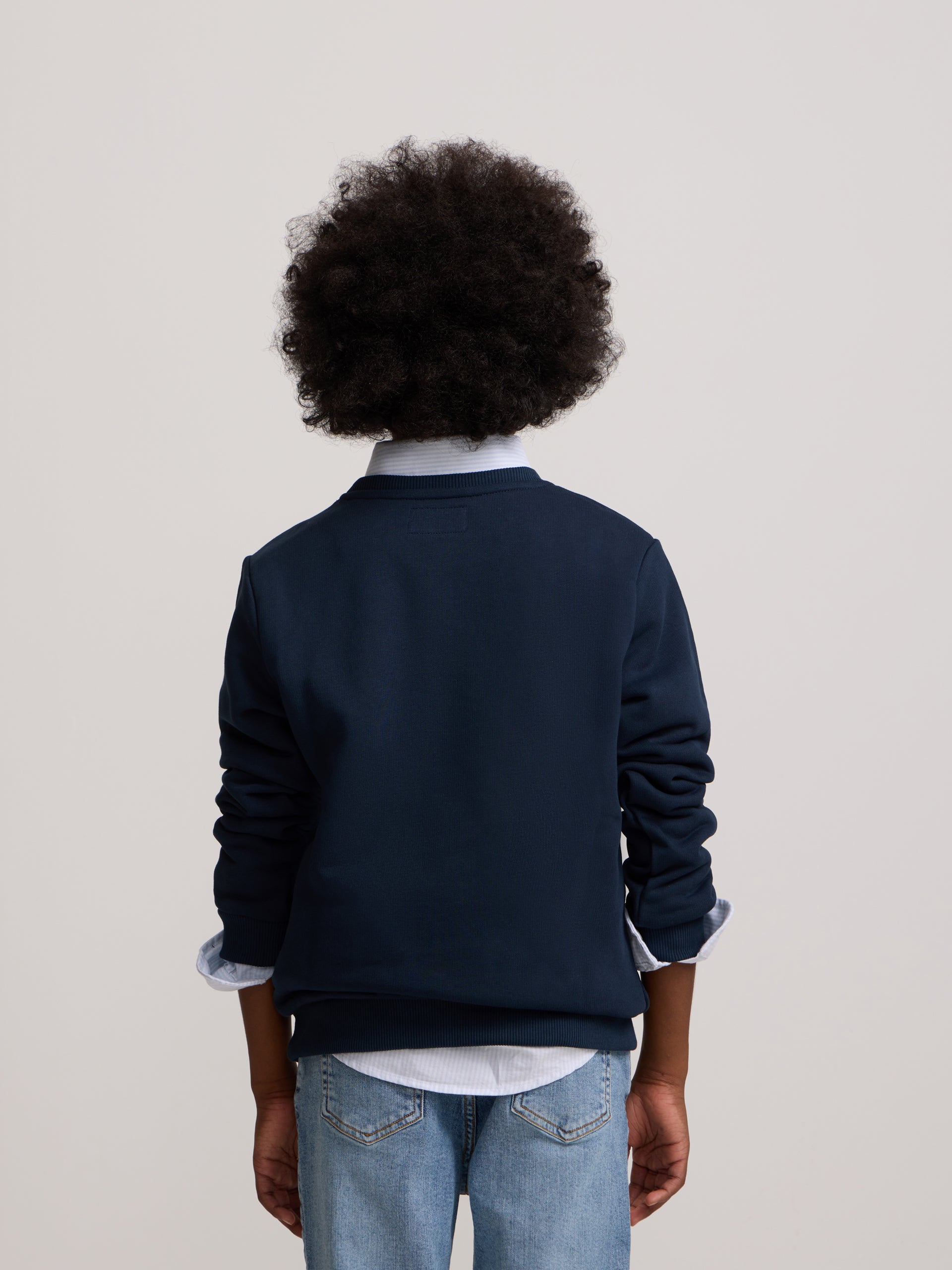 Sweat-shirt enfant raquette demi multicolore