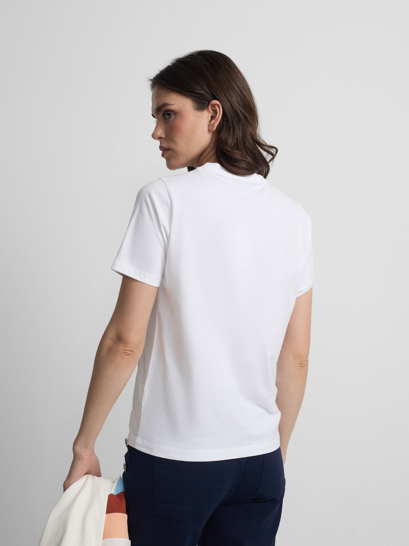T-shirt femme sunny raquette blanche
