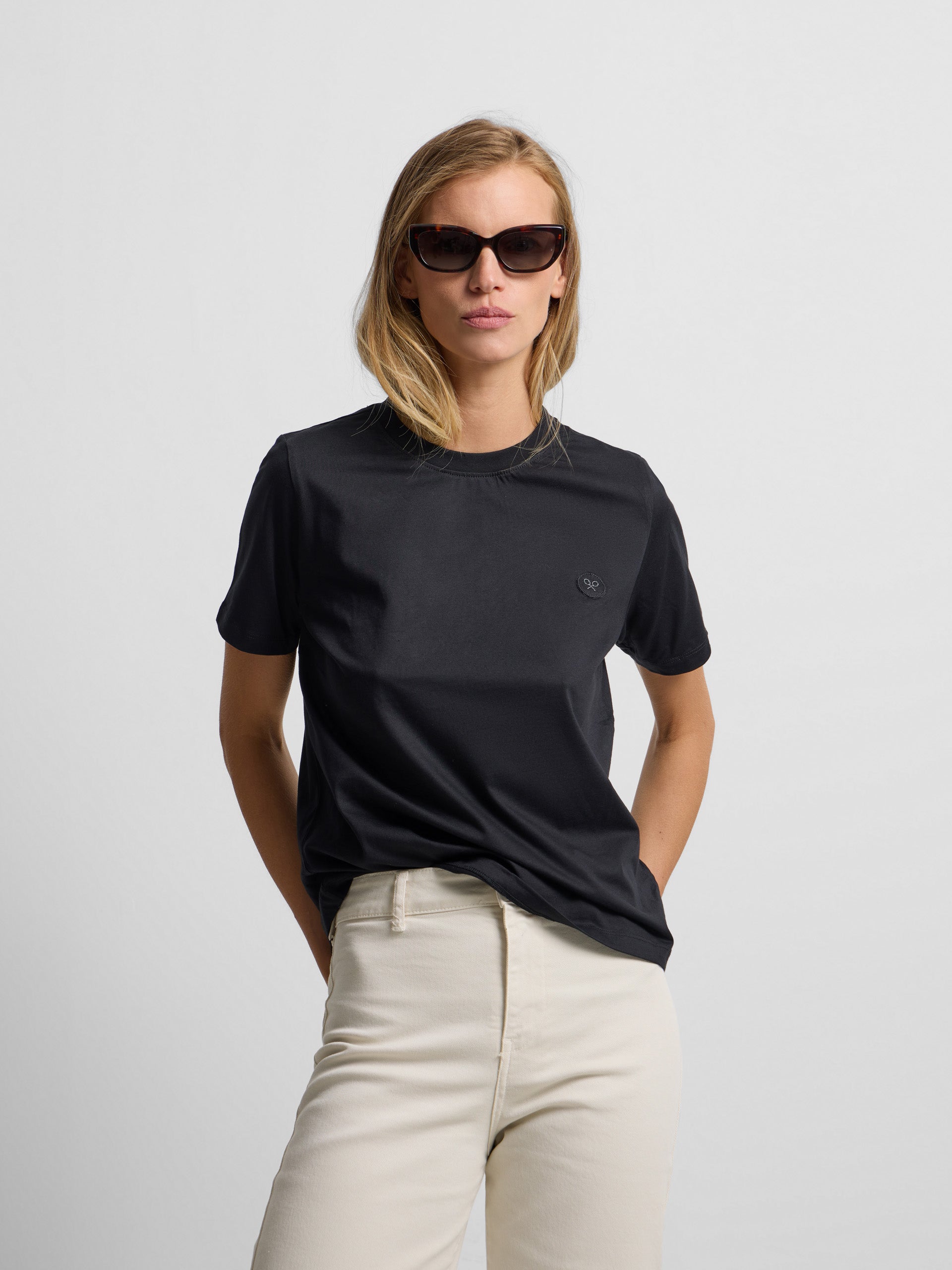 T-shirt femme sunny raquette noire