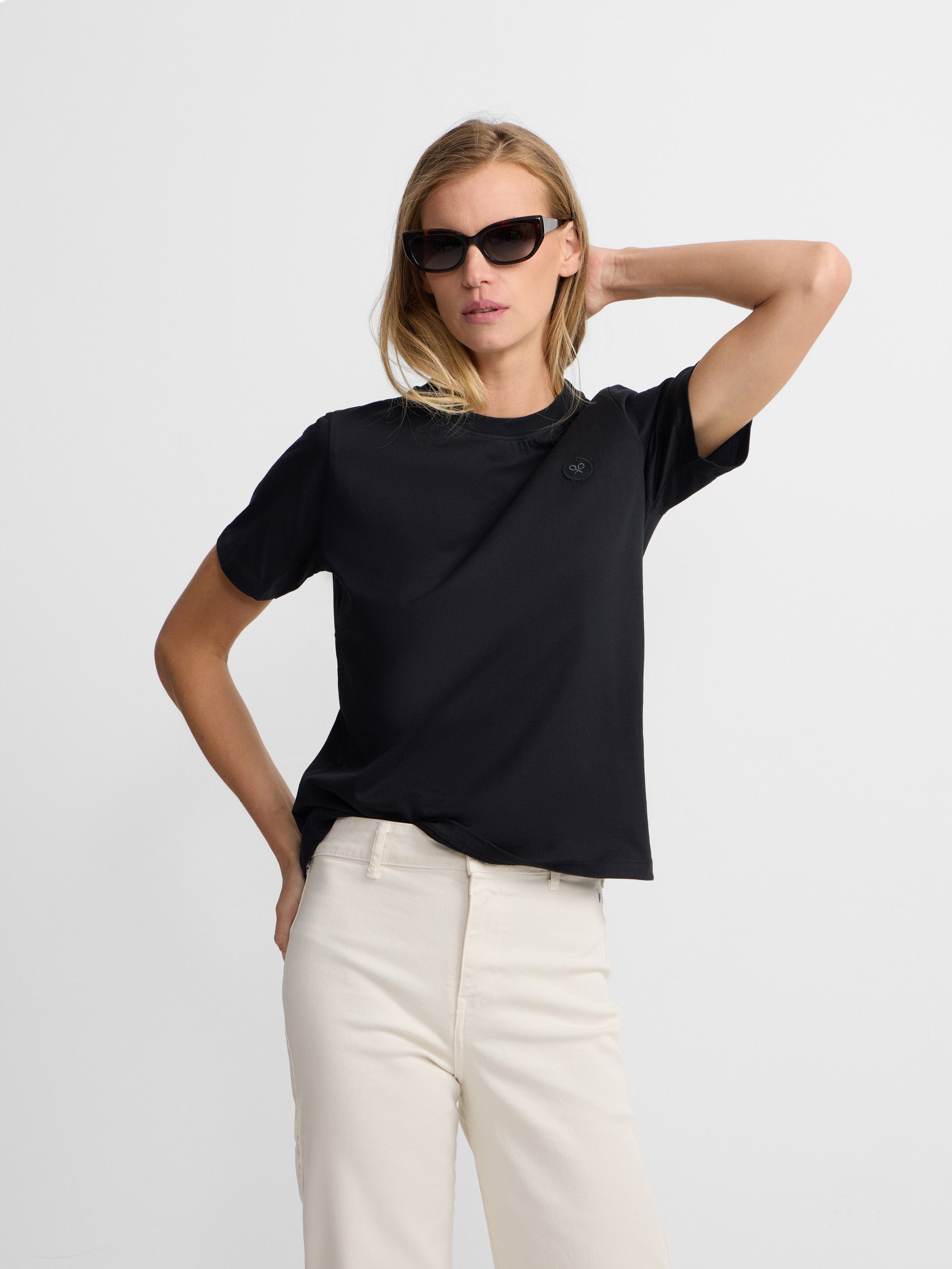 T-shirt femme sunny raquette noire