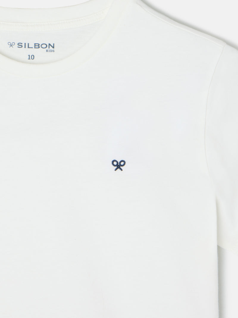 White kids minilogo t-shirt