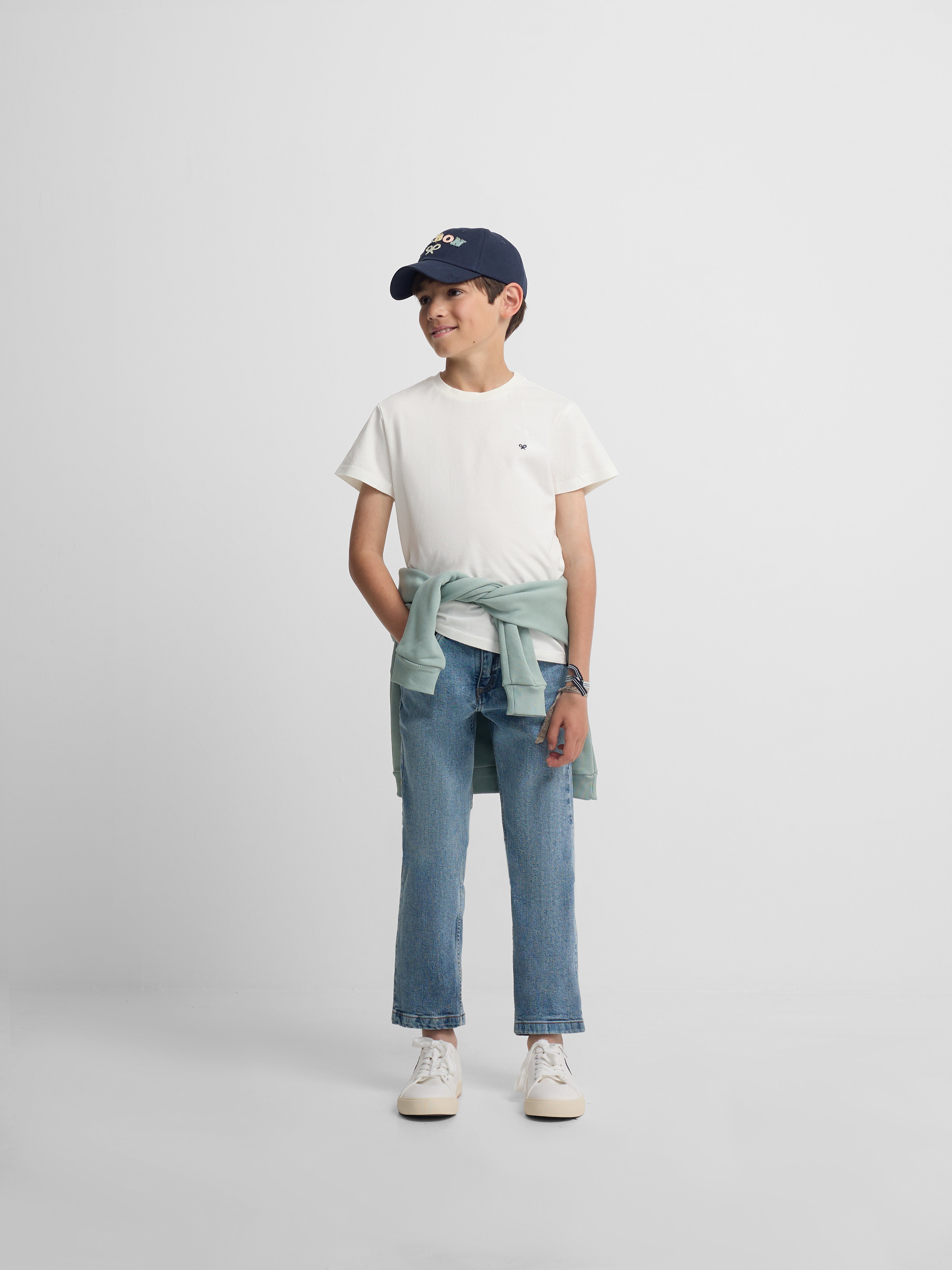 T-shirt kids minilogo branca