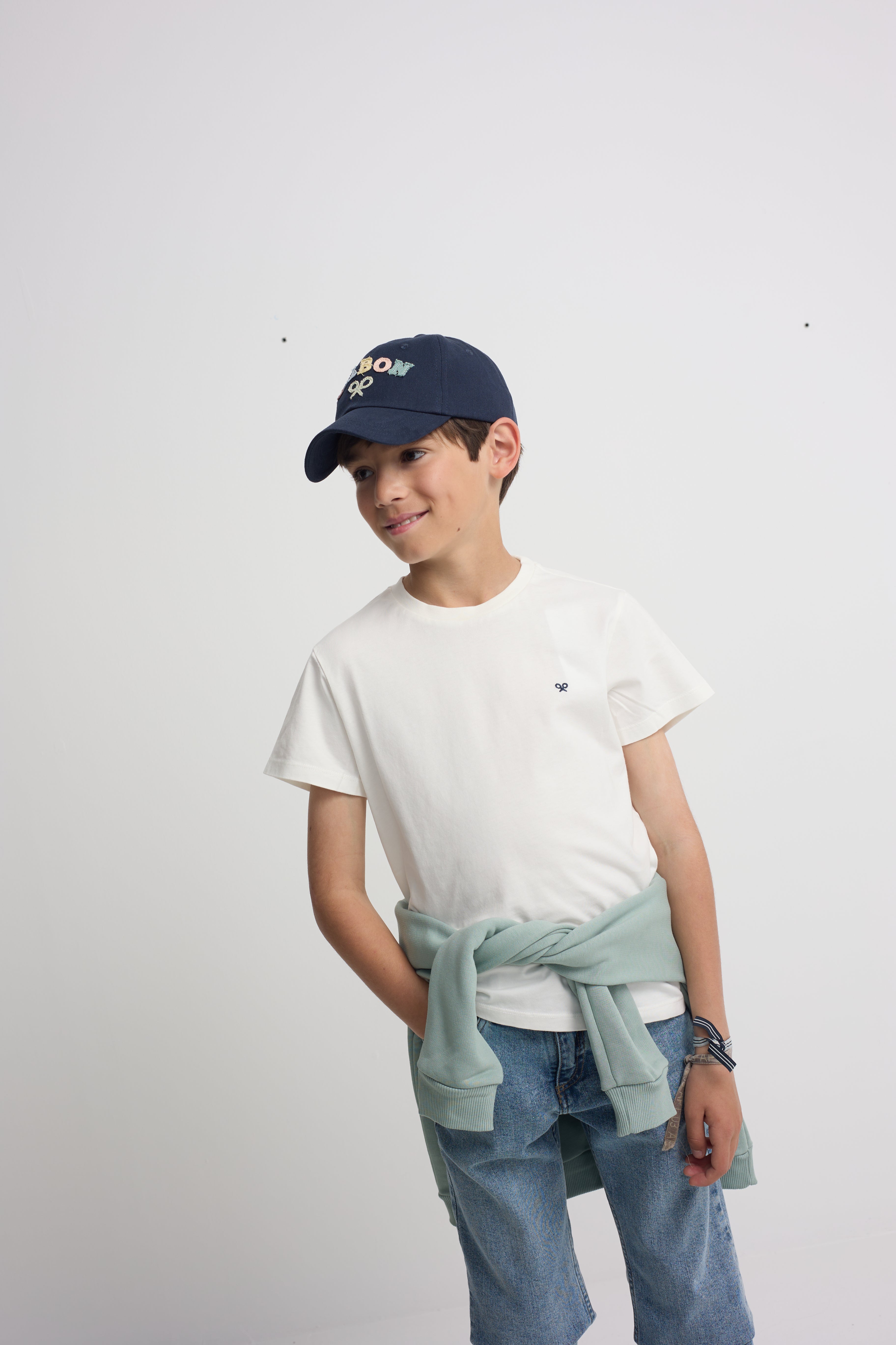 T-shirt kids minilogo branca