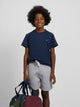 T-shirt kids minilogo azul-marinho