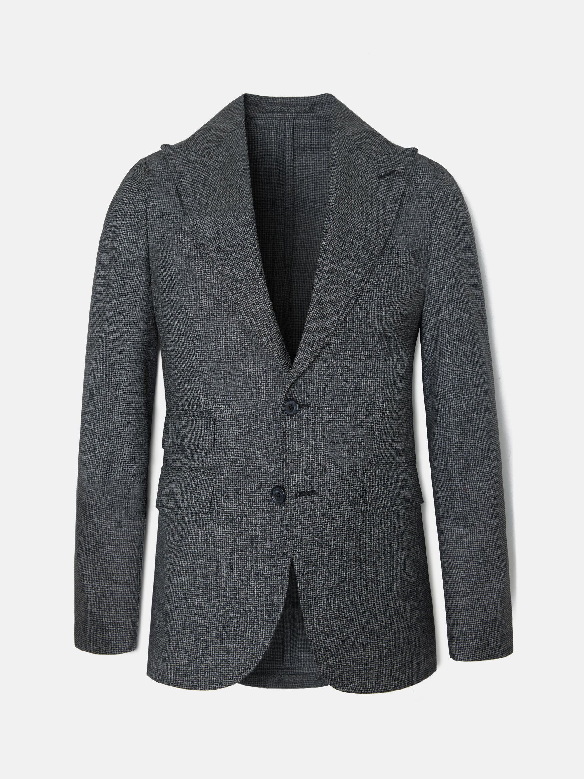 Grey houndstooth suit jacket
