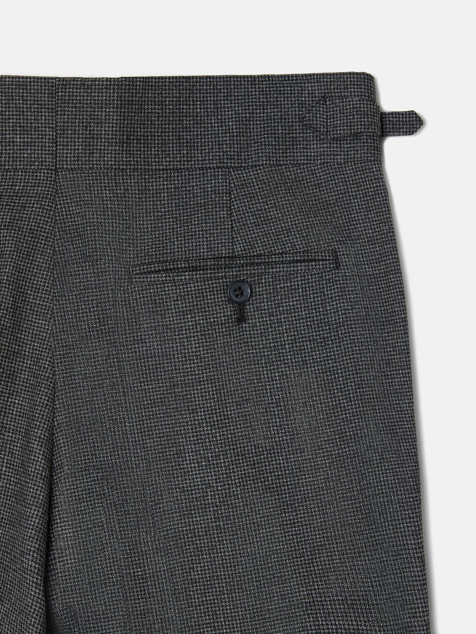 Pantalon de costume pied-de-poule gris