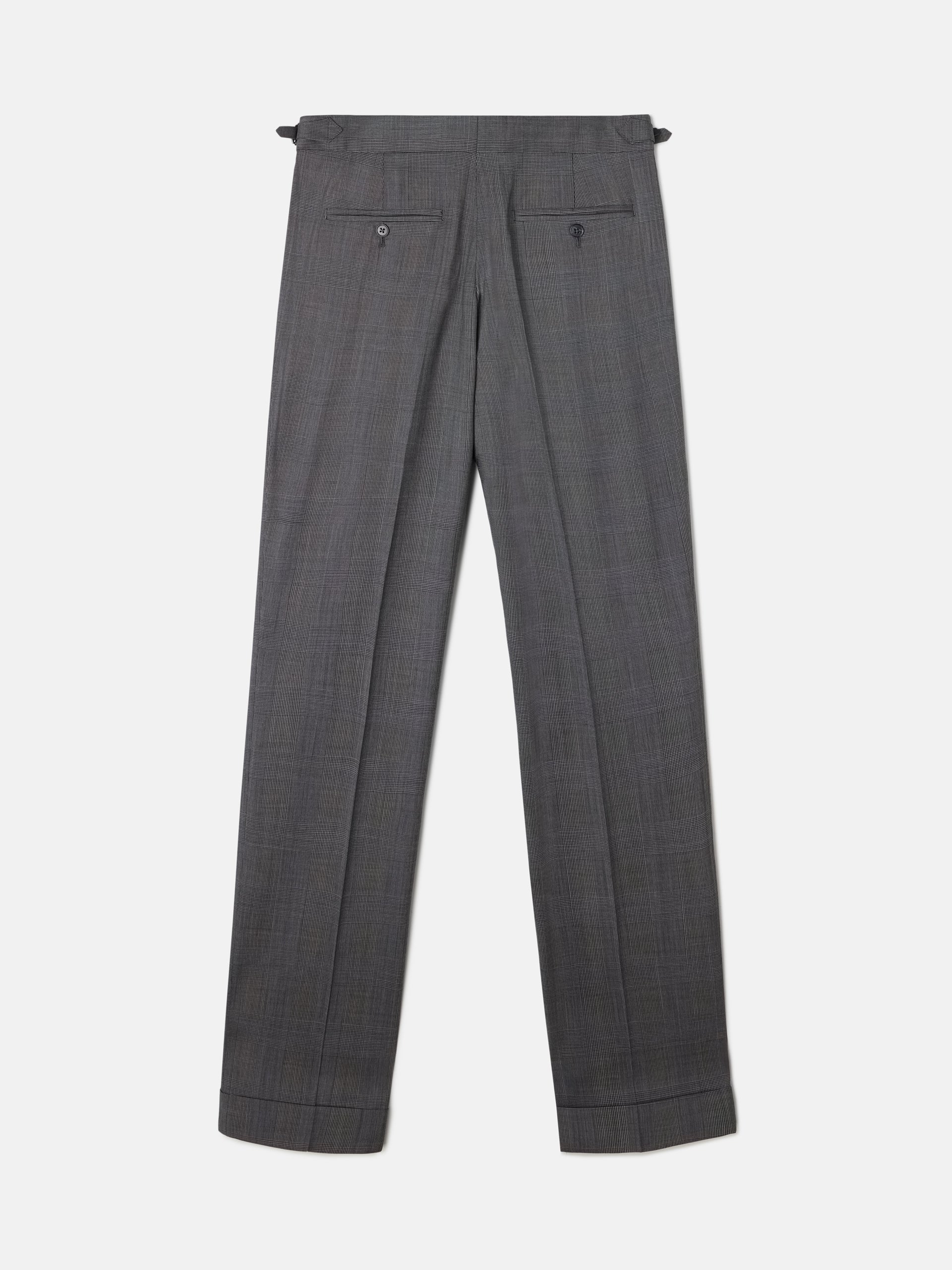Pantalon traje clasico principe de gales gris