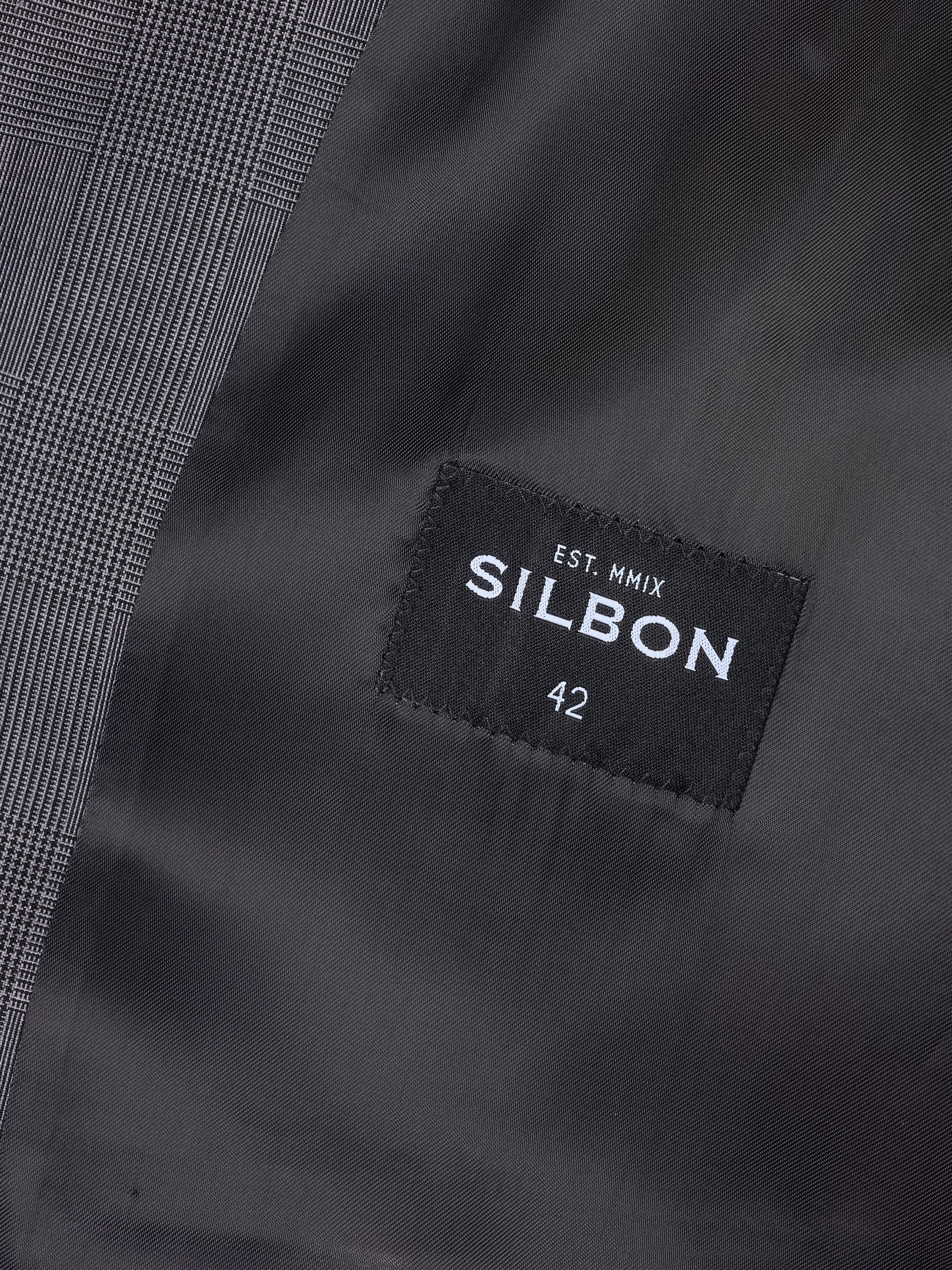 Chaleco recto traje principe de gales gris