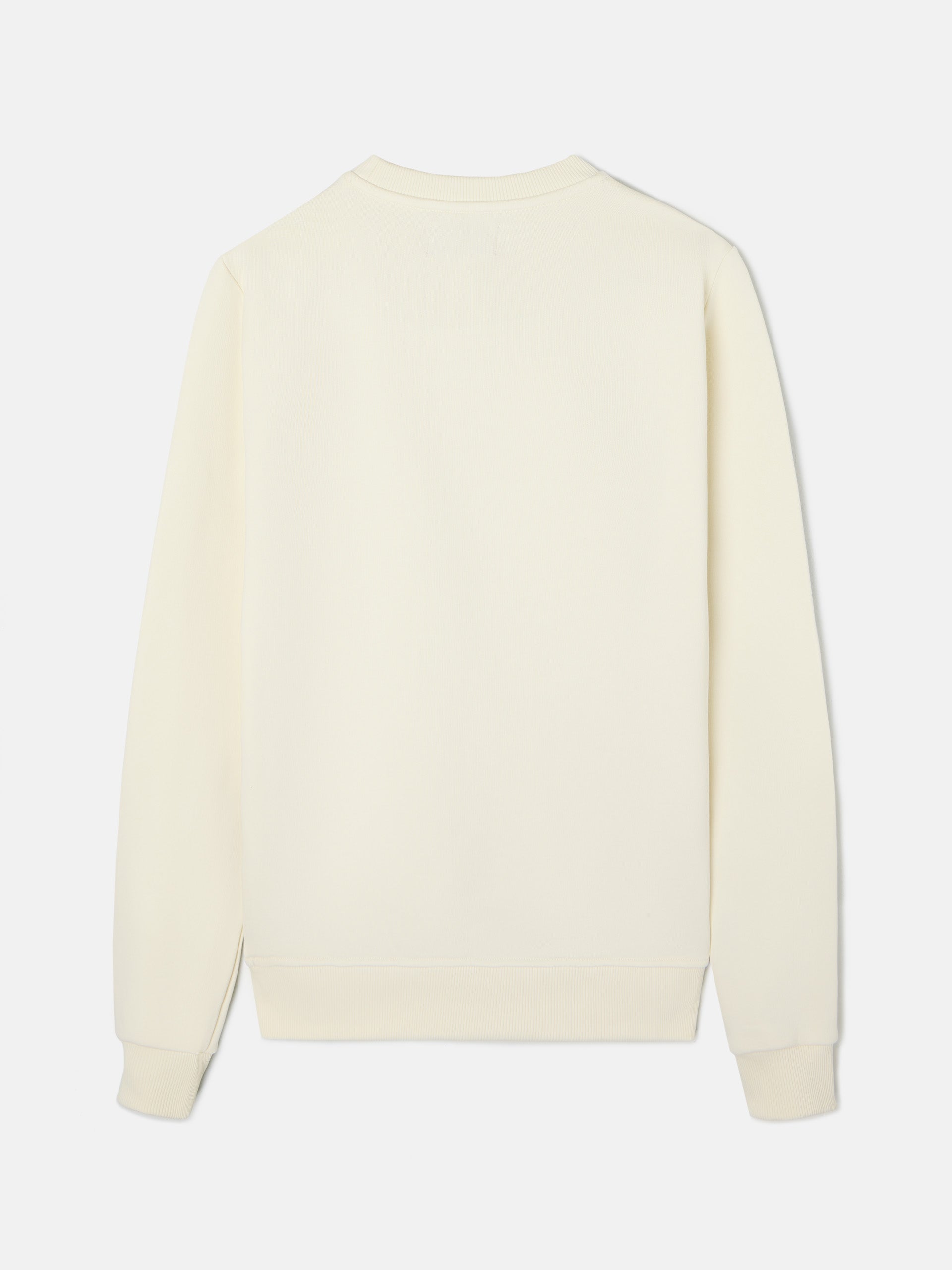 Sudadera minilogo crema
