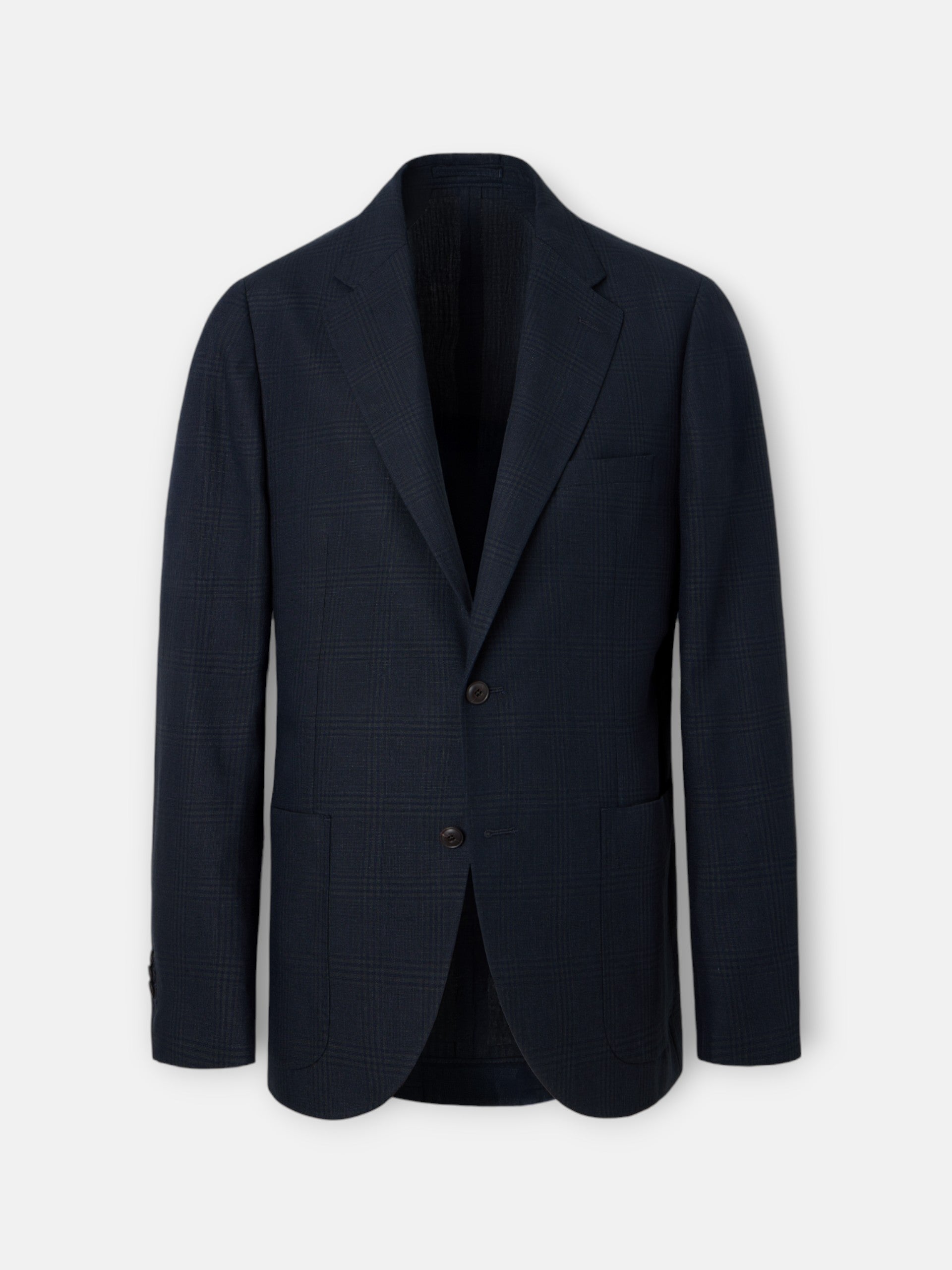 Blazer príncipe de Gales azul-marinho