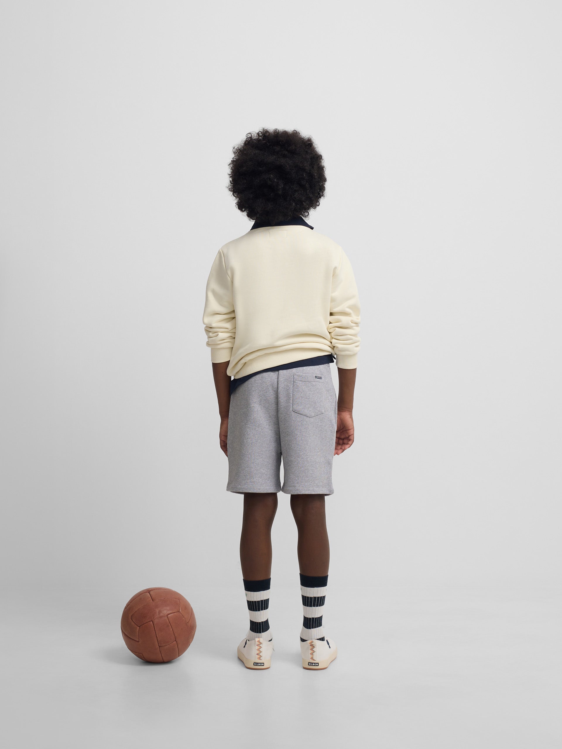 Bermuda de sport enfant grise