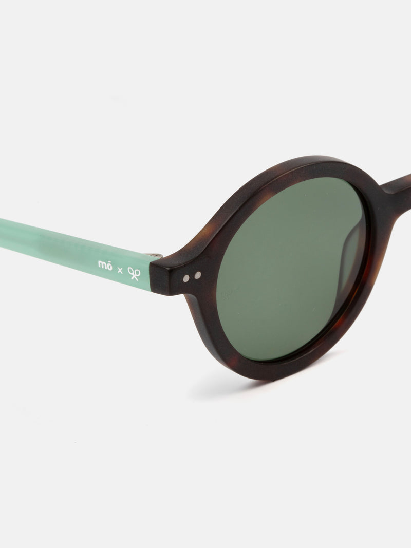 MOxSILBON kids Deriva green tortoiseshell sunglasses